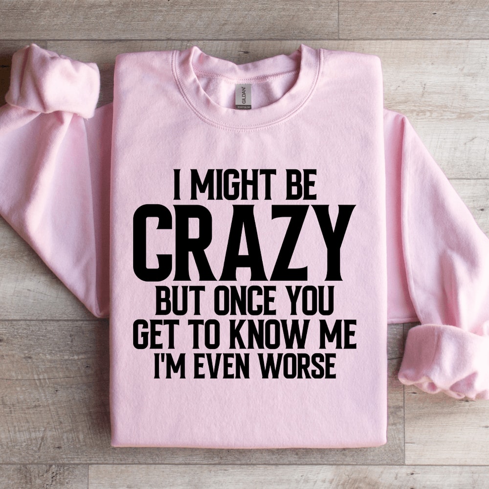 I Might Be Crazy Sweatshirt 2