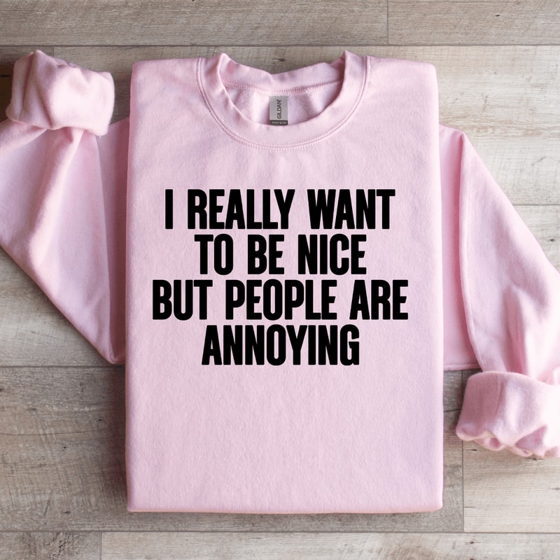 I Really Want To Be Nice Sweatshirt 2