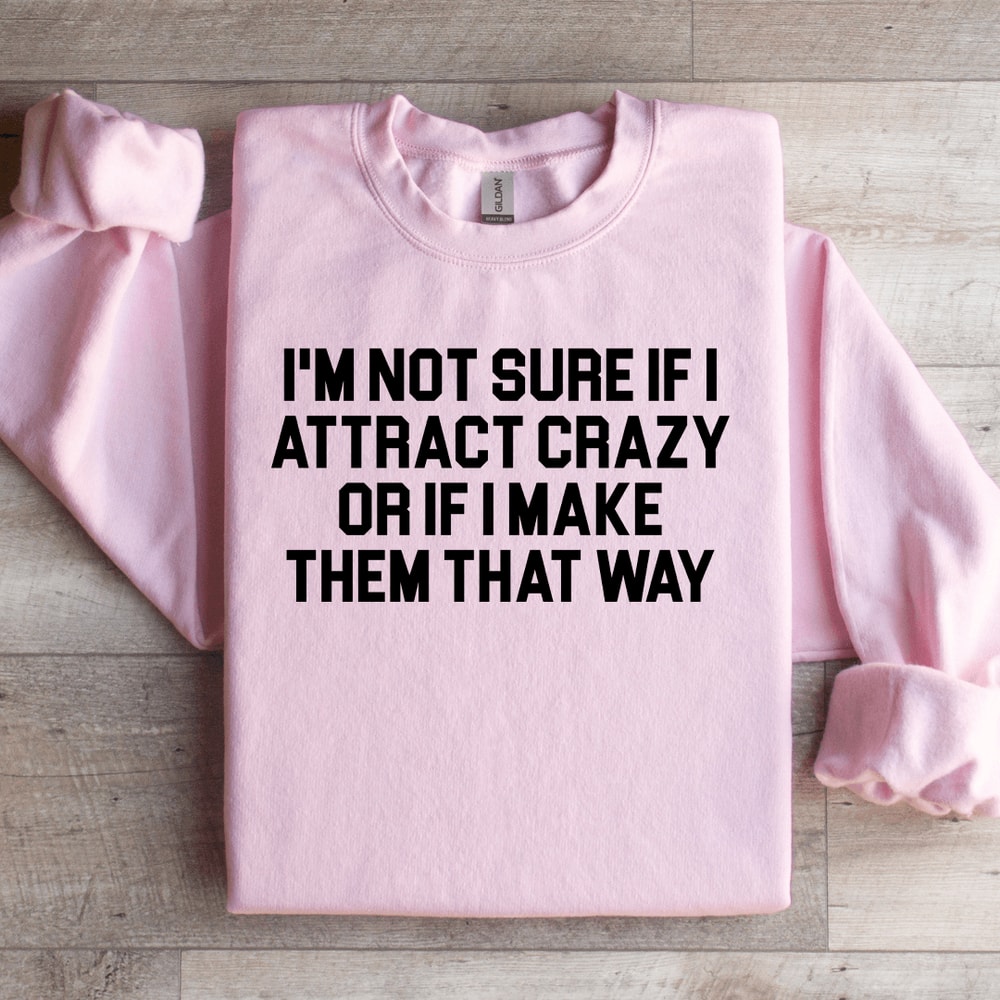 Im Not Sure If I Attract Crazy Sweatshirt 3