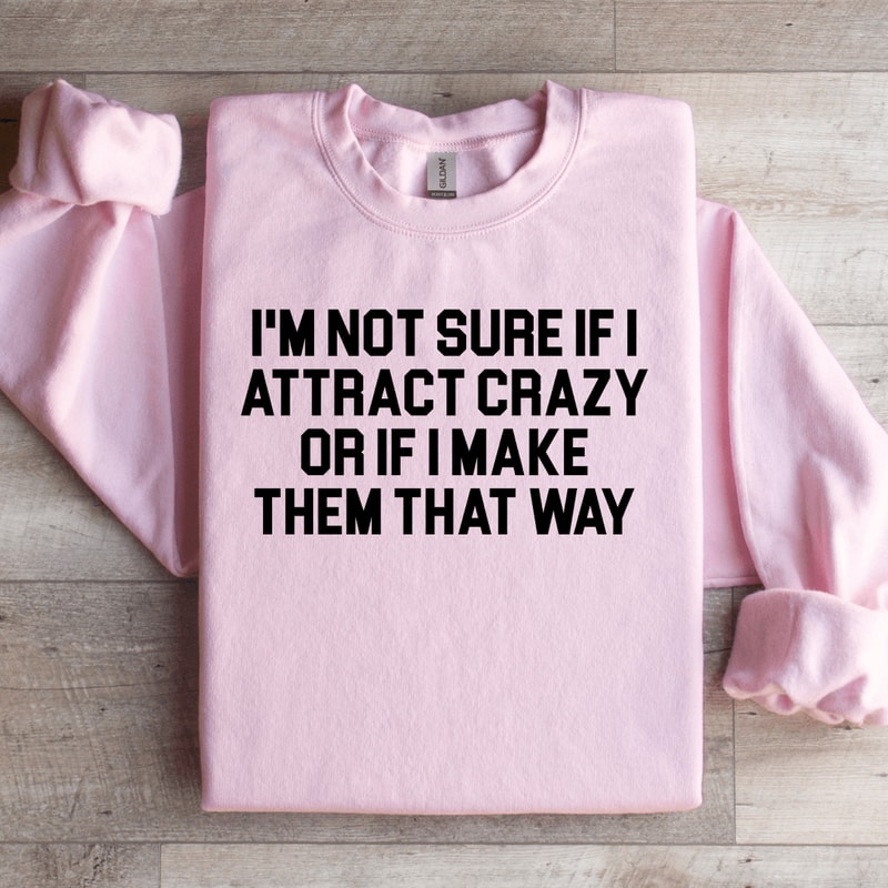 Im Not Sure If I Attract Crazy Sweatshirt 3