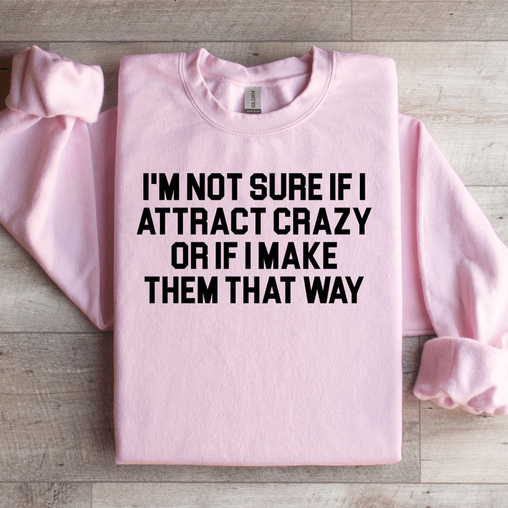 Im Not Sure If I Attract Crazy Sweatshirt 3