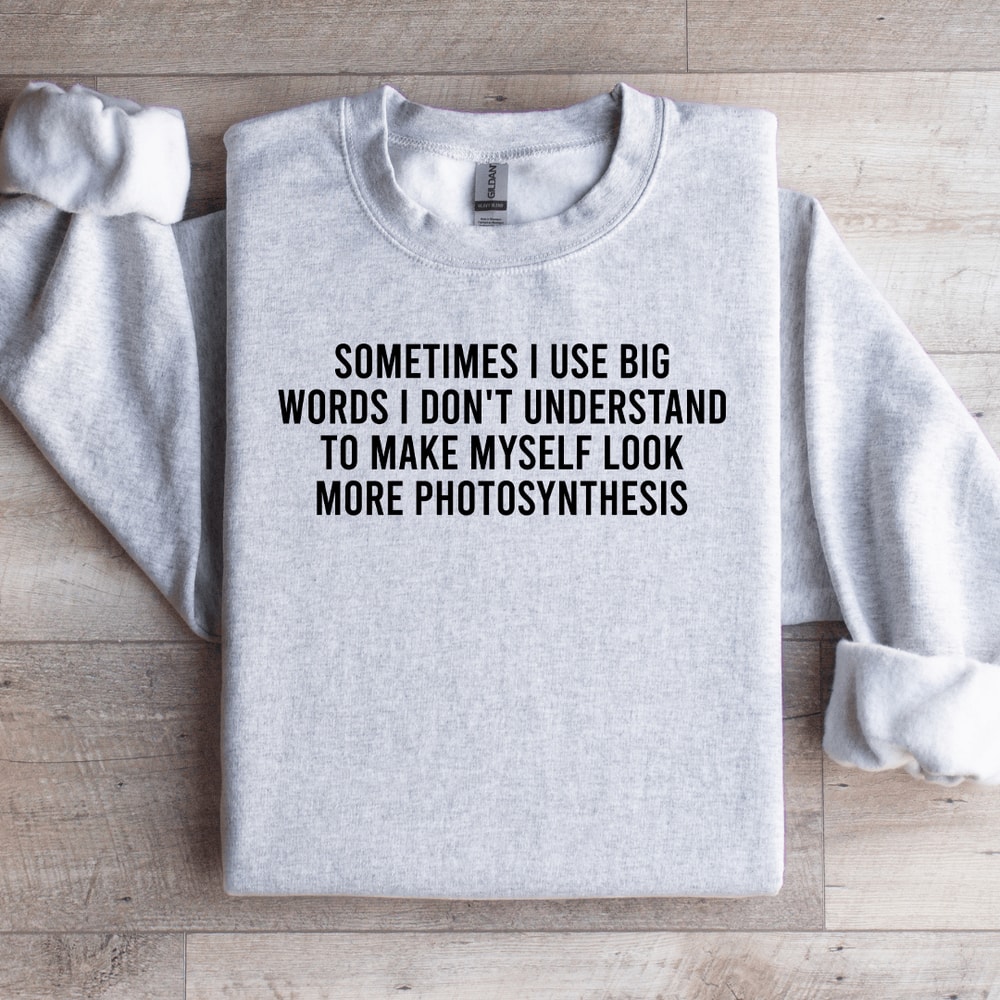Sometimes I Use Big Words Sweatshirt 4