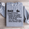 Dad Noun Holder The Wallet Keeper Of Advice Sweatshirt 1