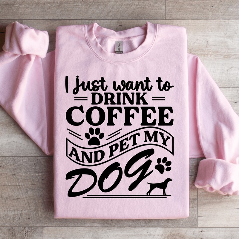 I Just Want To Drink Coffee Sweatshirt 3