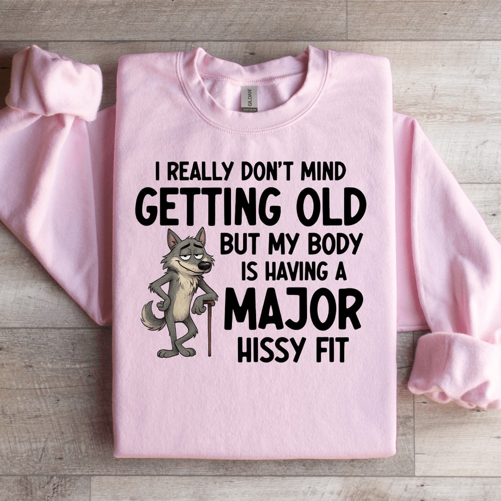 I Really Dont Mind Getting Old Sweatshirt 2