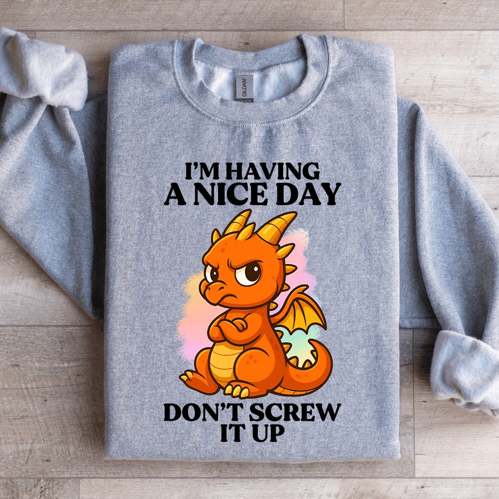 Im Having A Nice Day Sweatshirt 2