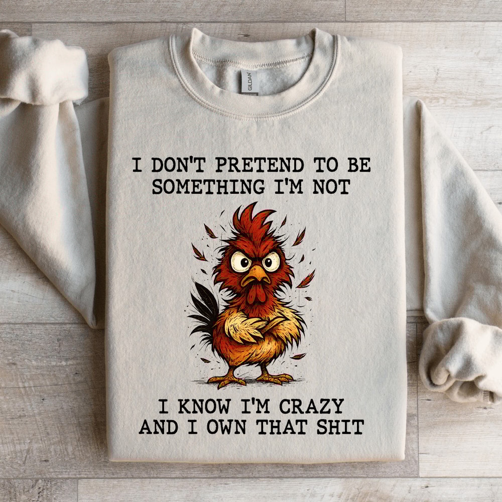 I Dont Pretend To Be Something Sweatshirt 3