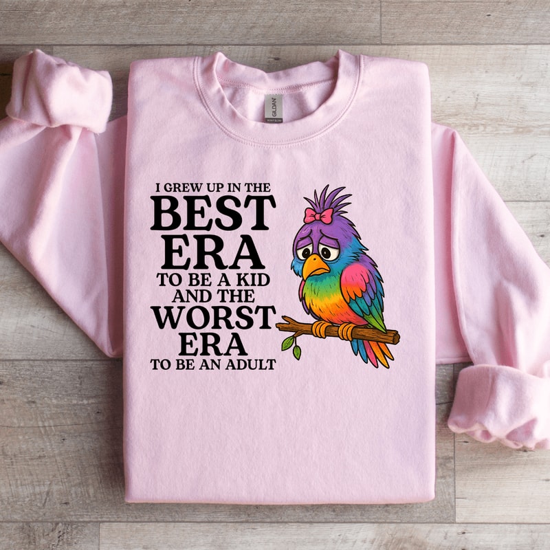 I Grew Up In The Best Era To Be A Kid Sweatshirt 1