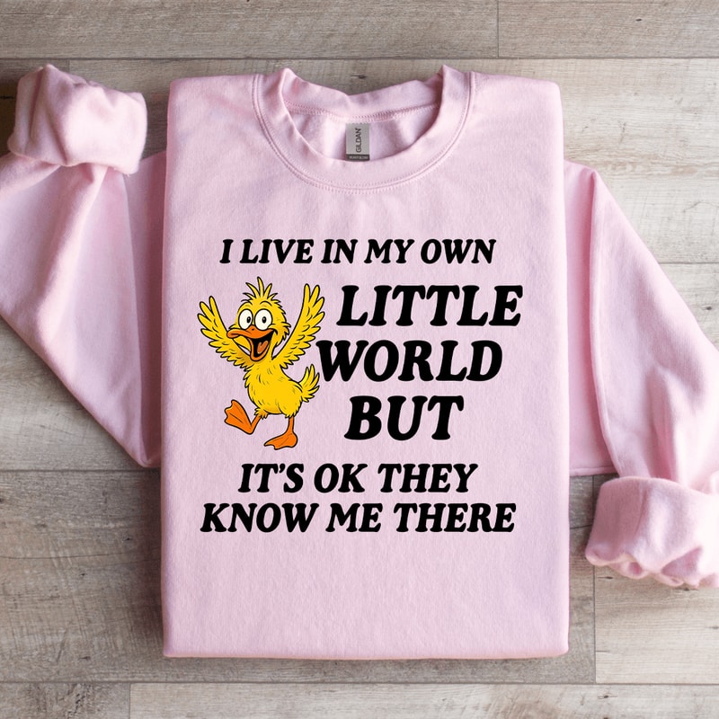 I Live In My Own Little World Sweatshirt 0