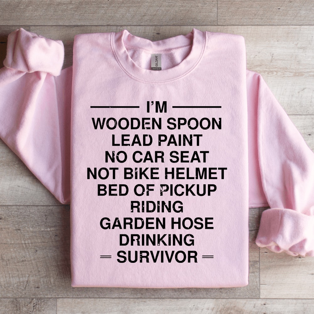 Im Wooden Spoon Lead Paint No Car Seat Sweatshirt 3