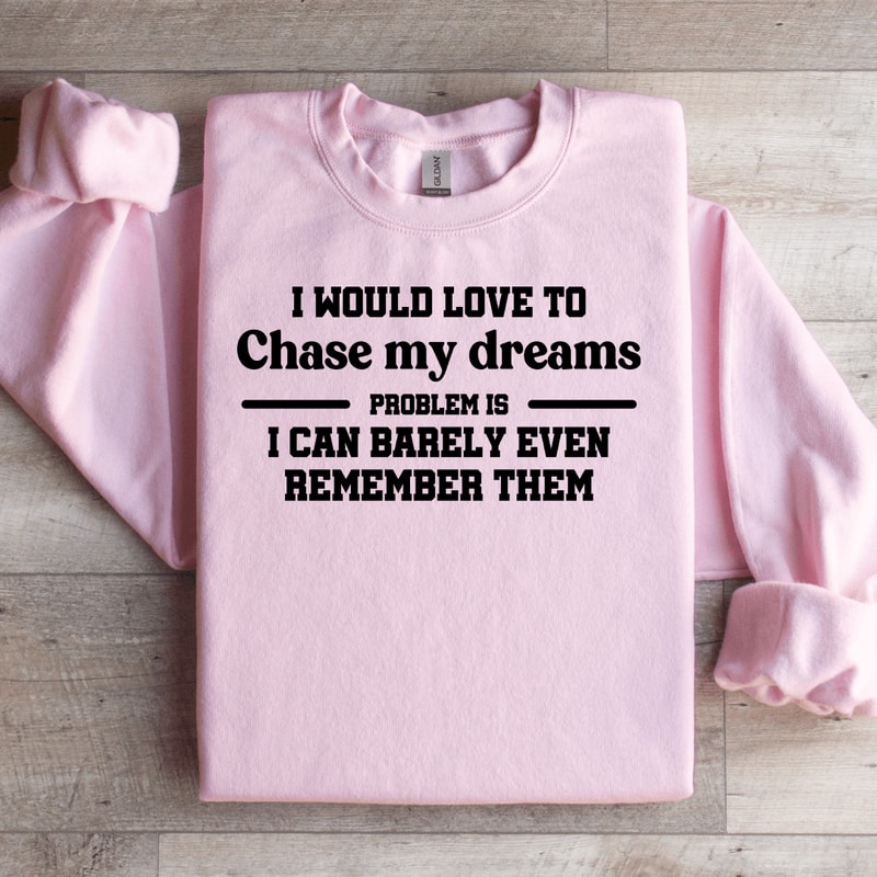 I Would Love To Chase My Dreams Problem Sweatshirt 2