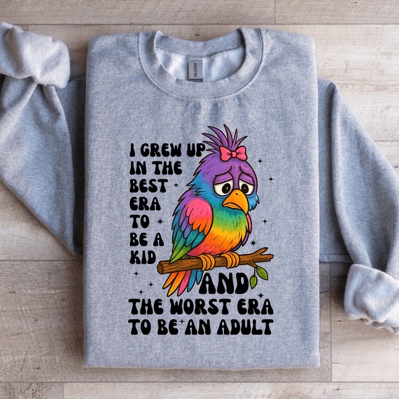 I Grew Up In The Best Era Sweatshirt 0