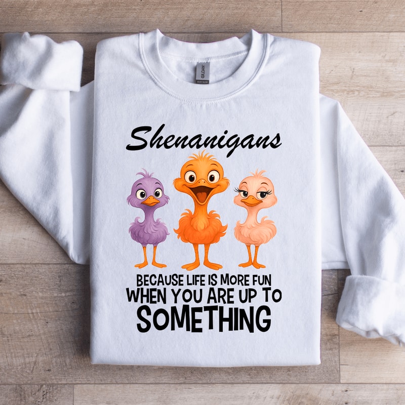 Shenanigans Because Life Is More Fun Sweatshirt 4