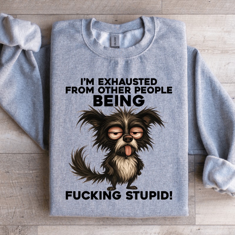 Im Exhausted From Other People Sweatshirt 4