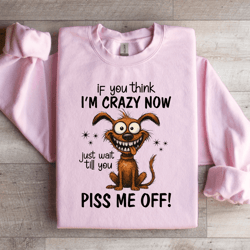 if you think i'm crazy now sweatshirt