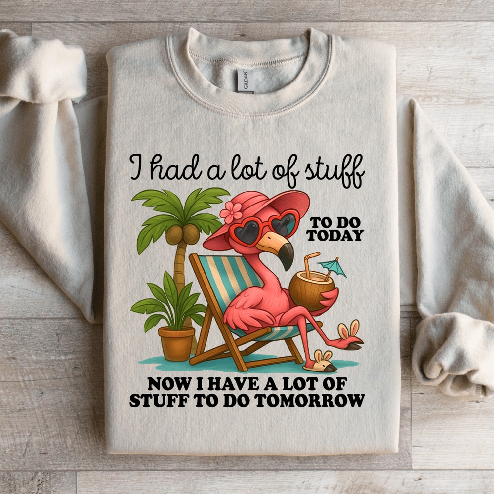 I Had A Lot Of Stuff To Do Today Sweatshirt 3