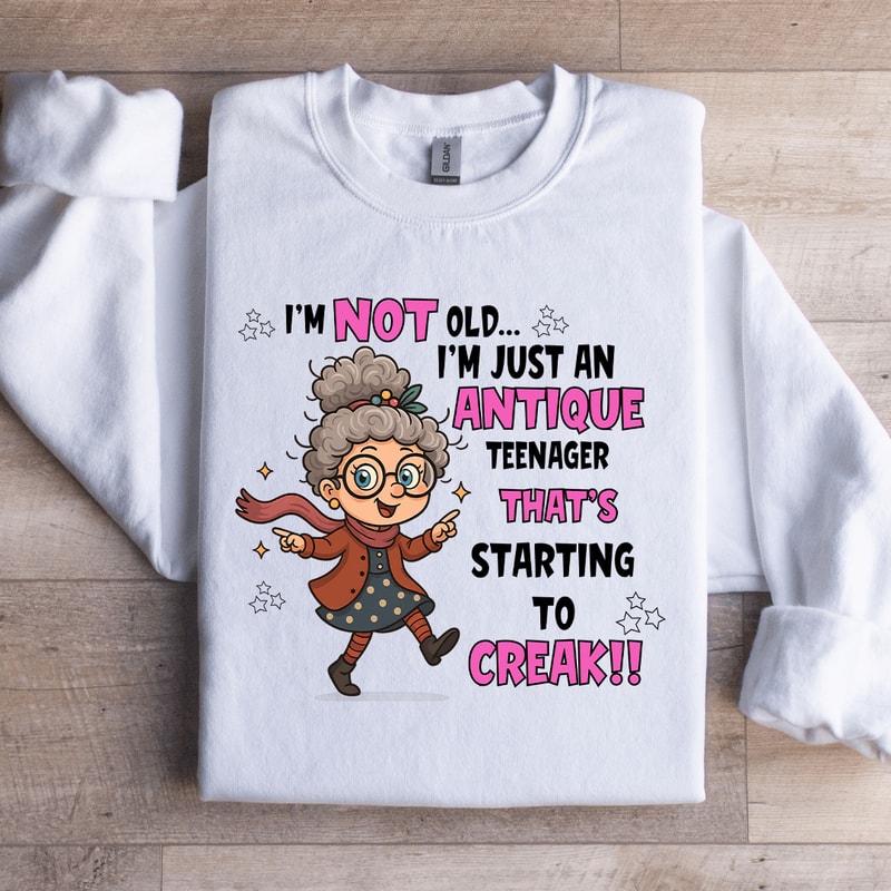 Im Not Old Im Just An Antique Teenager Sweatshirt 3