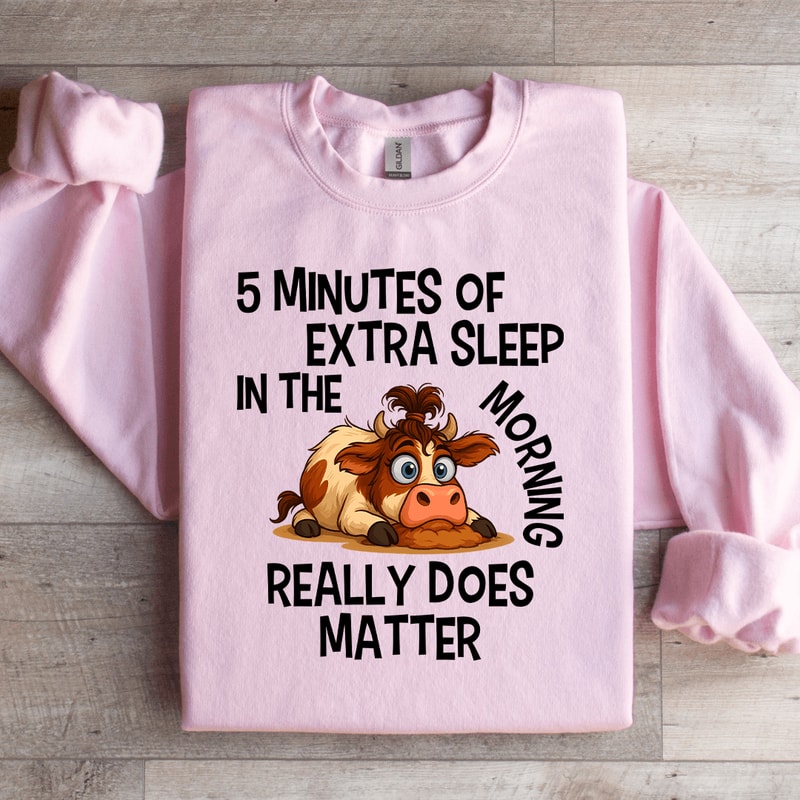 5 Minutes Of Extra Sleep Sweartshirt 1