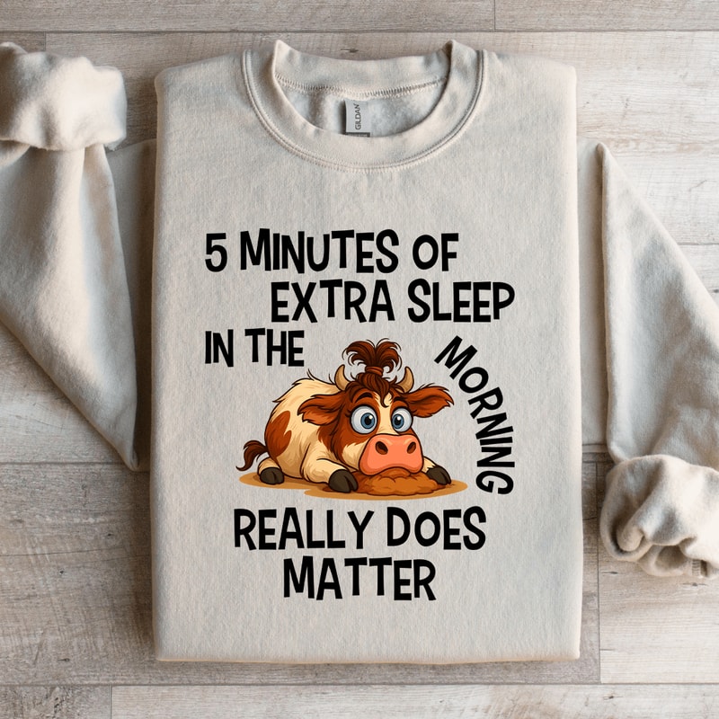 5 Minutes Of Extra Sleep Sweartshirt 2