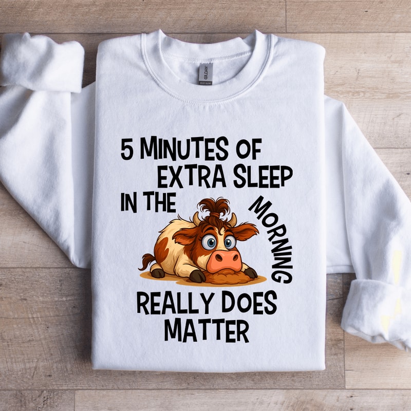 5 Minutes Of Extra Sleep Sweartshirt 3