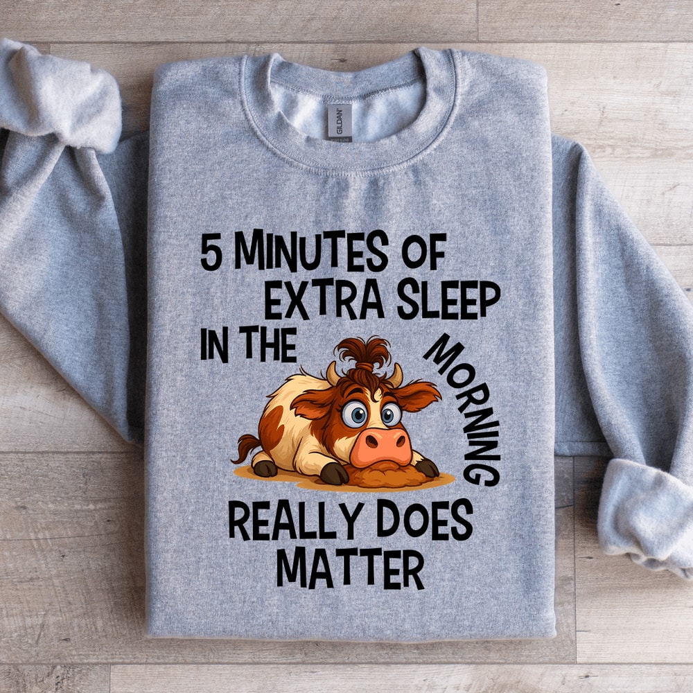 5 Minutes Of Extra Sleep Sweartshirt 4