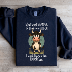 i don't want anyone to think i'm a b-tch sweatshirt