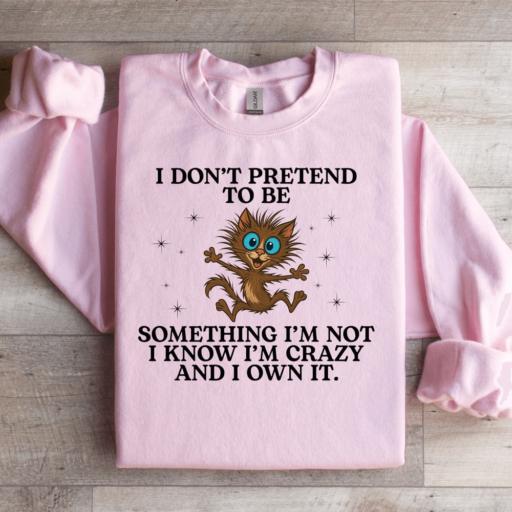 I Dont Pretend To Be Something Sweatshirt 1