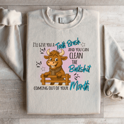 i'll give you a tooth brush sweatshirt