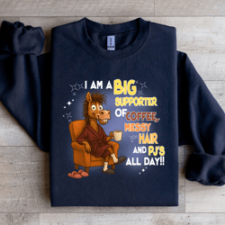 i am a big supporter of coffee sweatshirt