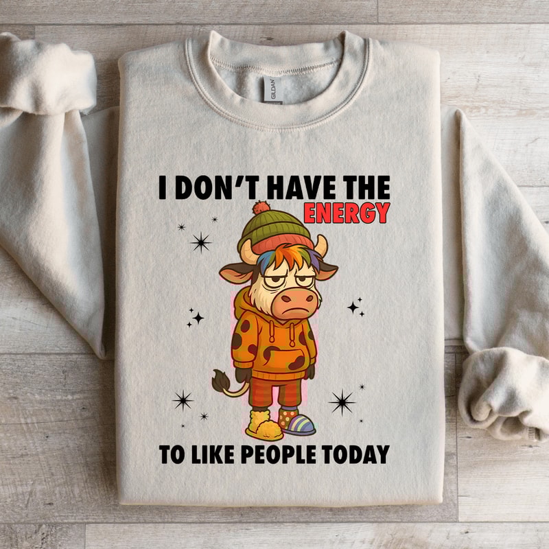 I Dont Have The Energy Sweatshirt 1