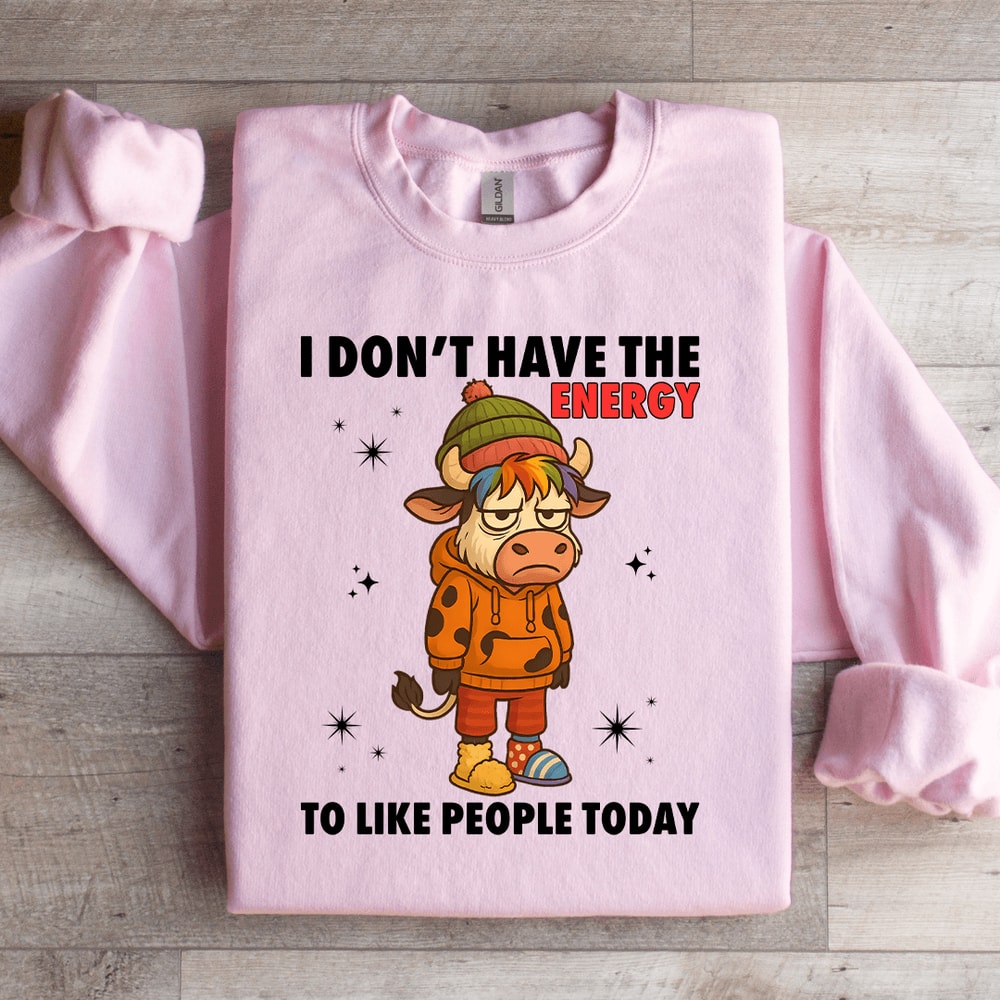 I Dont Have The Energy Sweatshirt 4