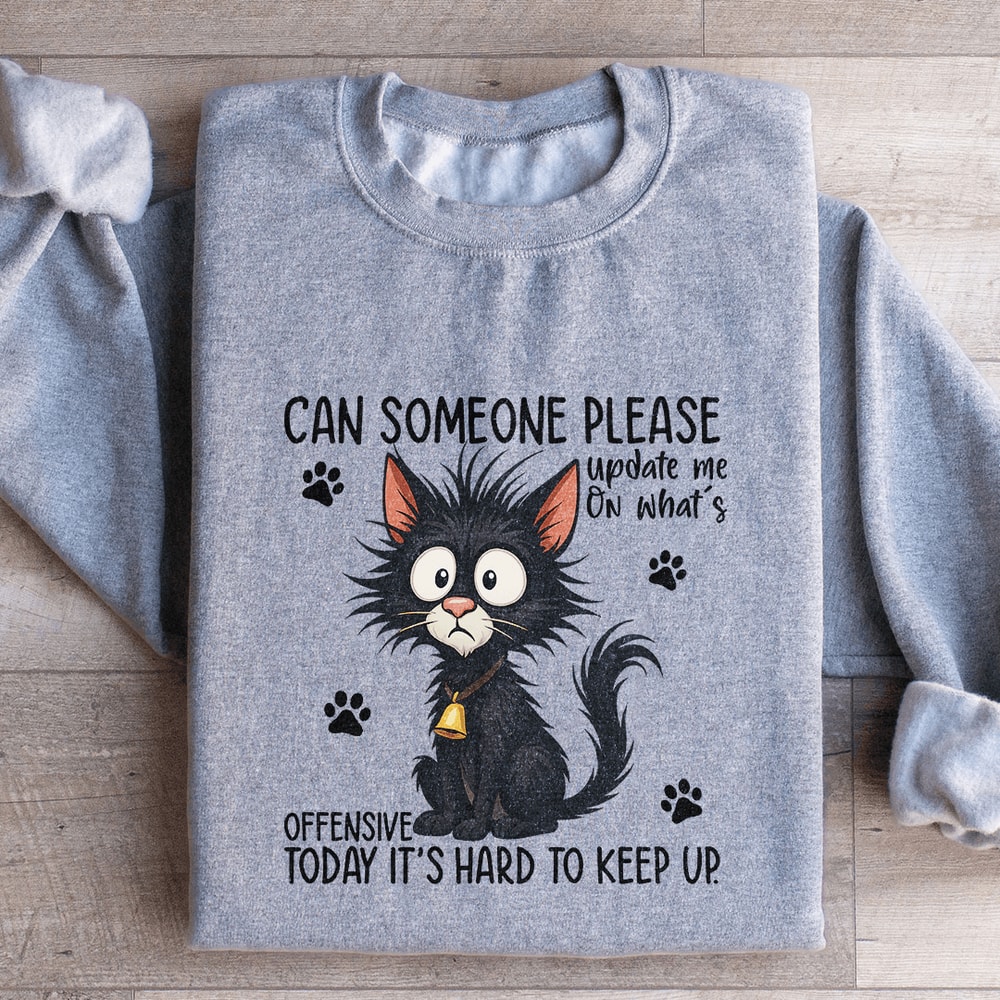Can Someone Please Update Me Sweatshirt 2