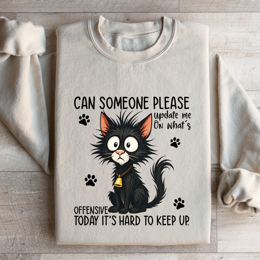 Can Someone Please Update Me Sweatshirt 4