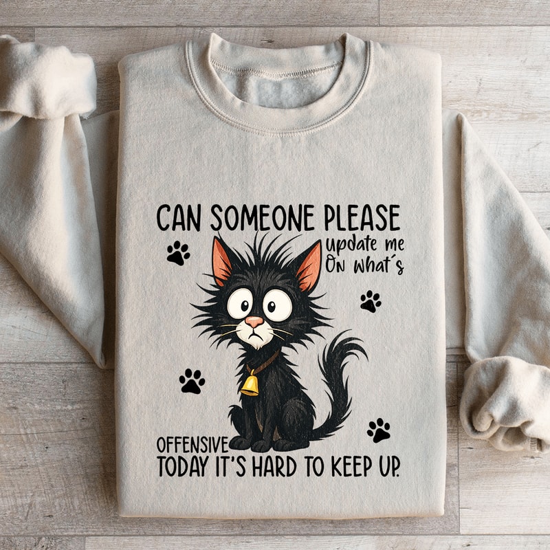 Can Someone Please Update Me Sweatshirt 4