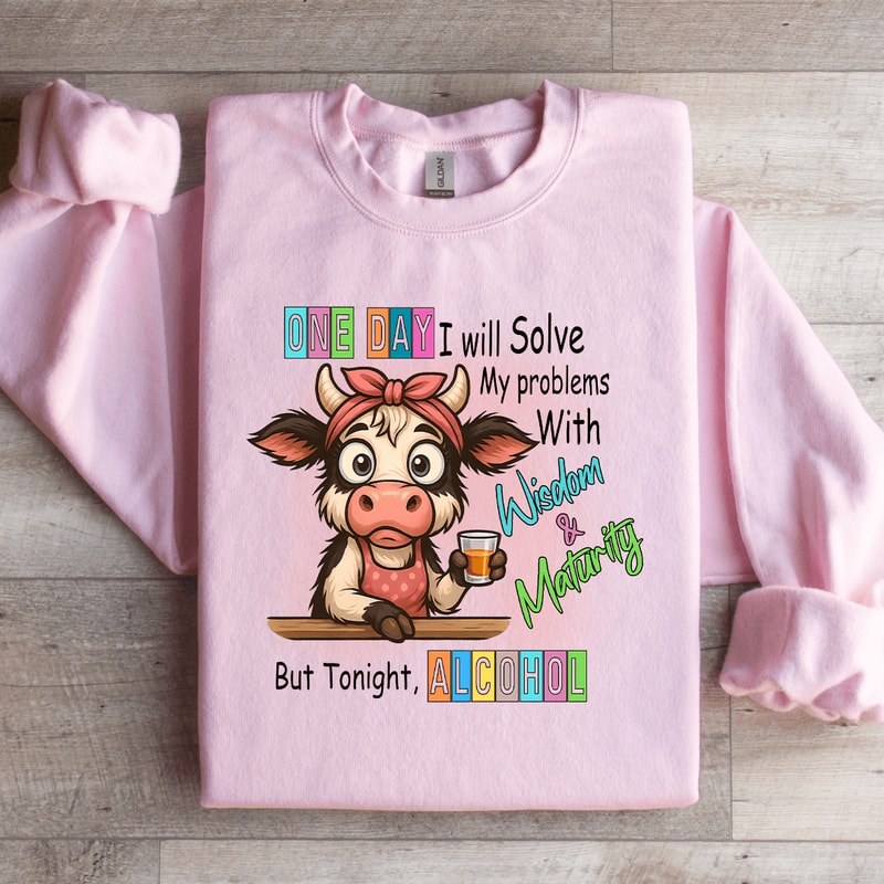 One Day I Will Solve My Problems Sweatshirt 1