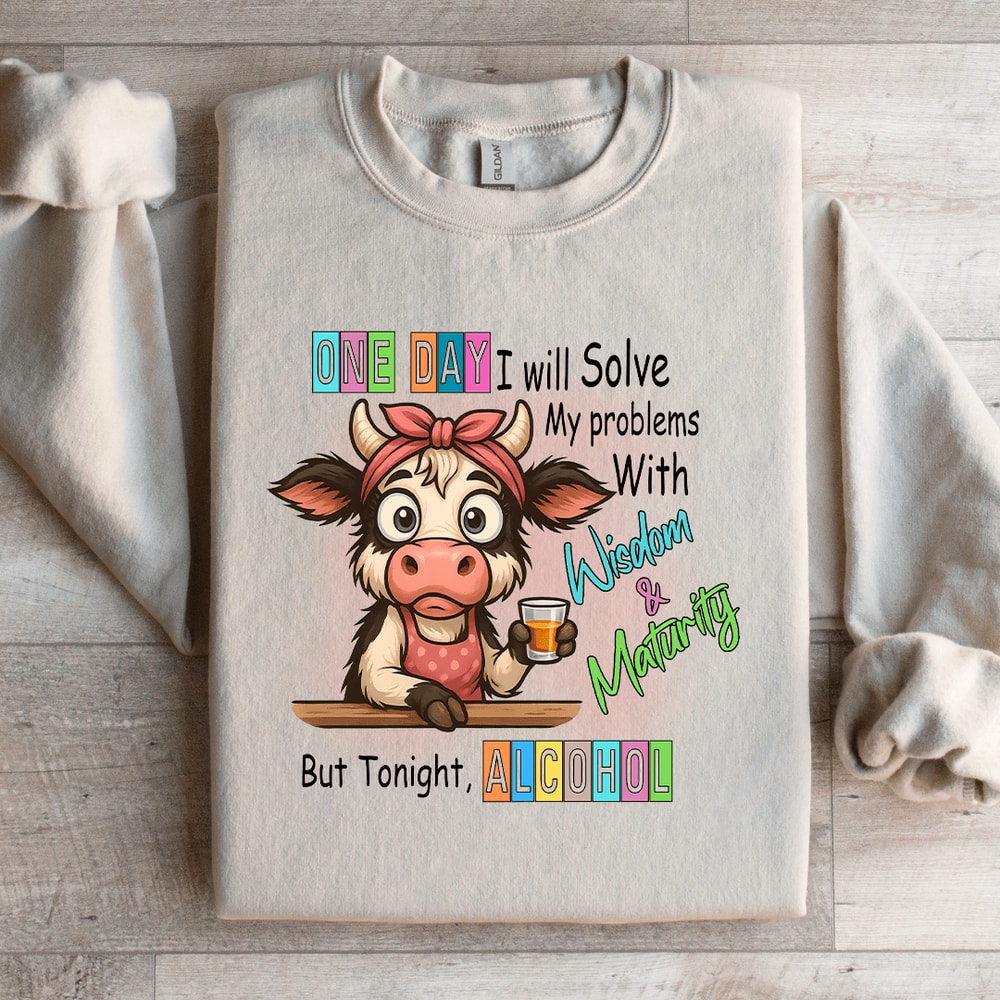 One Day I Will Solve My Problems Sweatshirt 2