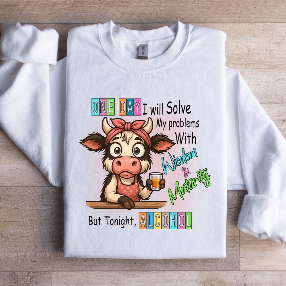 One Day I Will Solve My Problems Sweatshirt 3