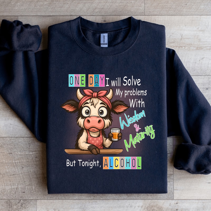 One Day I Will Solve My Problems Sweatshirt 0
