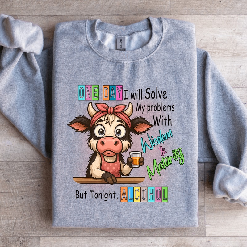 One Day I Will Solve My Problems Sweatshirt 4
