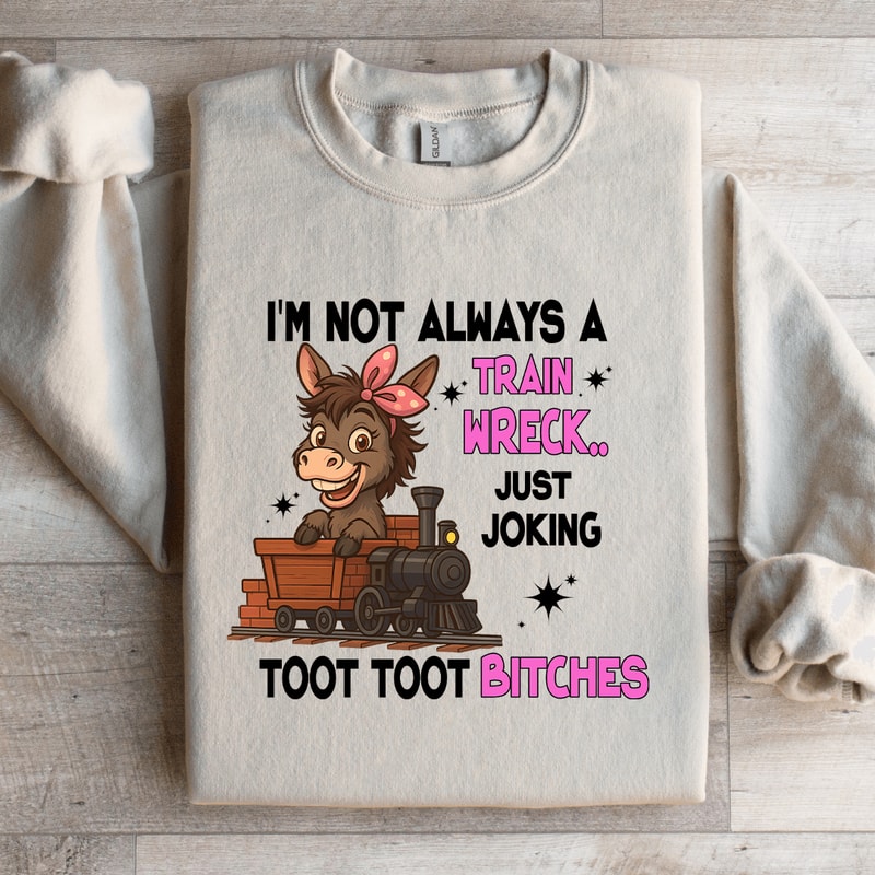 Im Not Always A Train Wreck Just Joking Sweatshirt 2