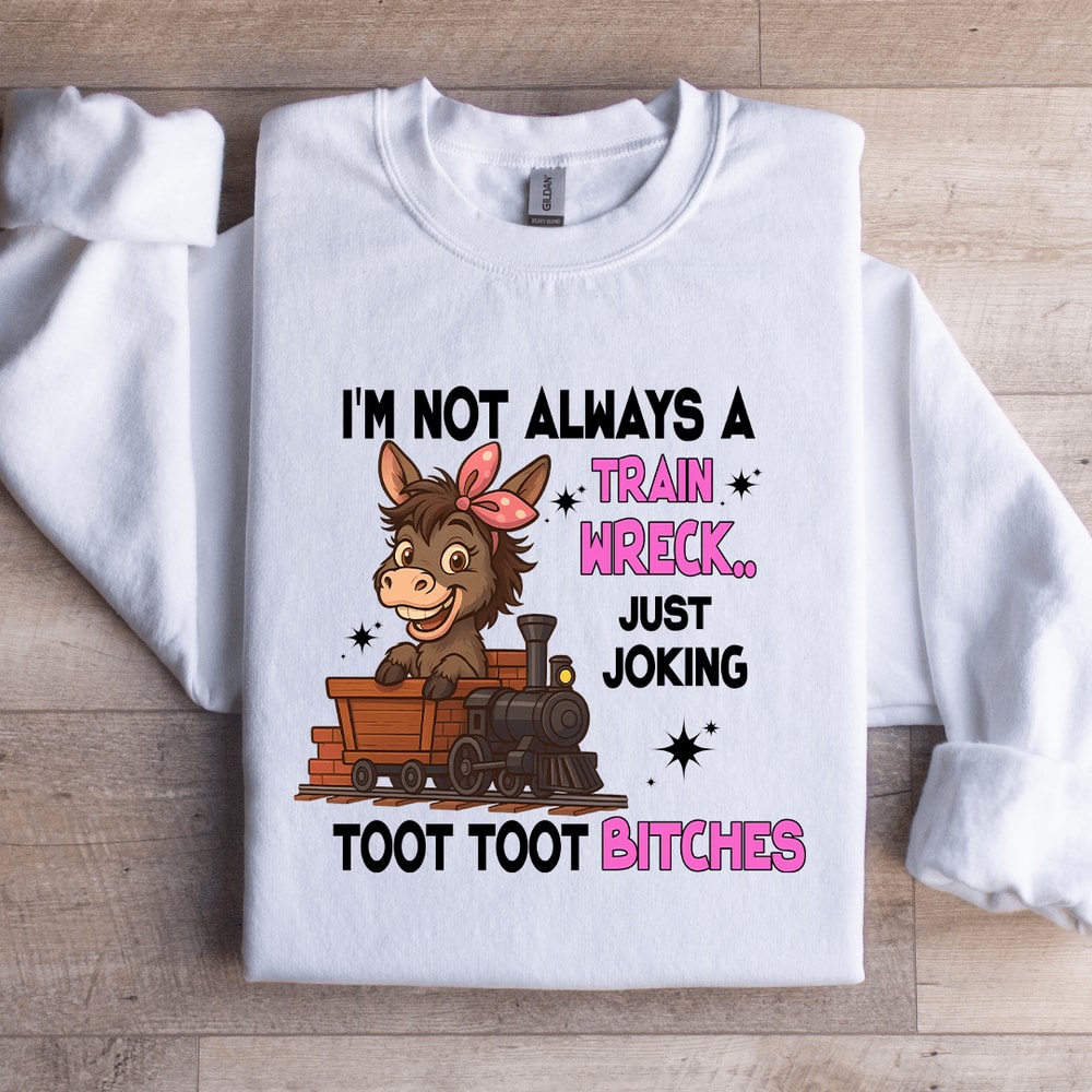Im Not Always A Train Wreck Just Joking Sweatshirt 3