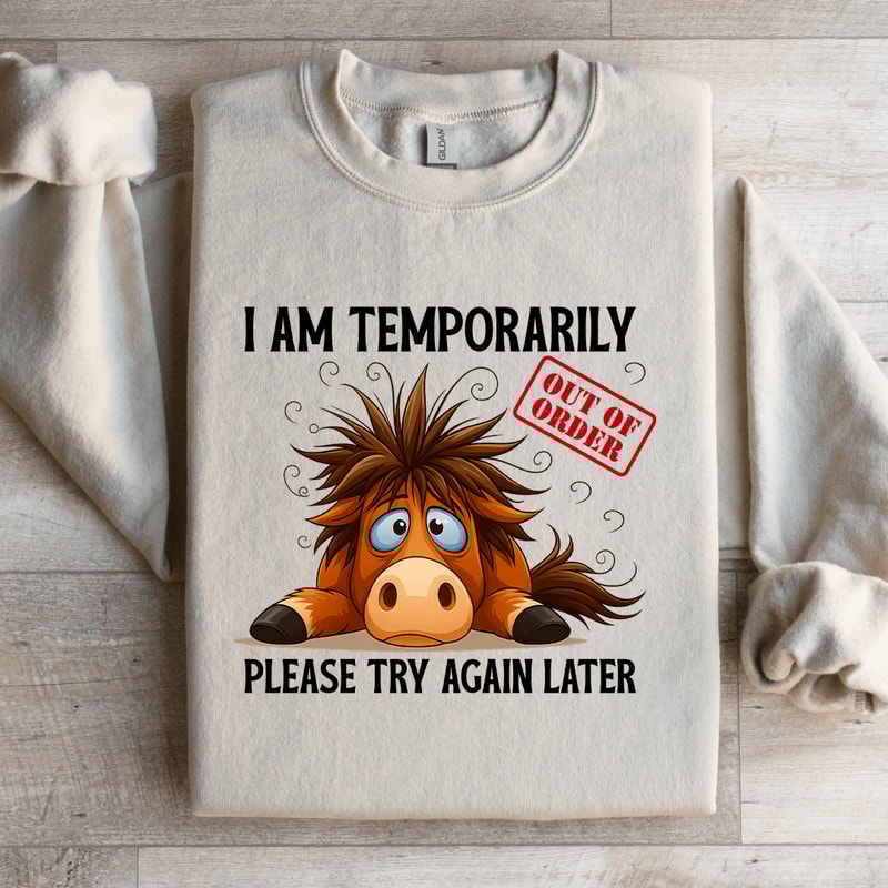 Im Temporarily Out Of Order Sweatshirt 0