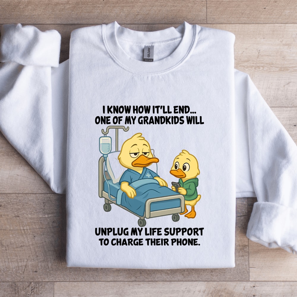 I Know How Itll End One Of My Grandkids Sweatshirt 2