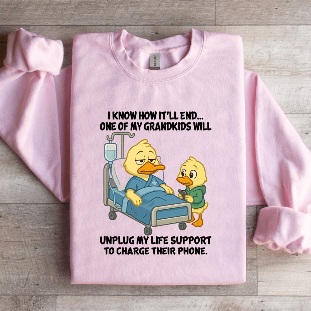 I Know How Itll End One Of My Grandkids Sweatshirt 4