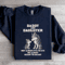 Daddy And Daughter Not Always Eye To Eye Sweatshirt 3