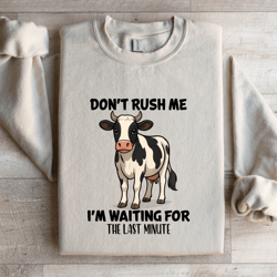don't rush me i'm waiting for the last minute sweatshirt