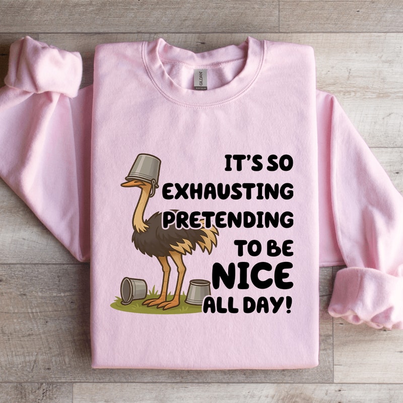 Its So Exhausting Pretending To Be Nice All Day Sweatshirt 0