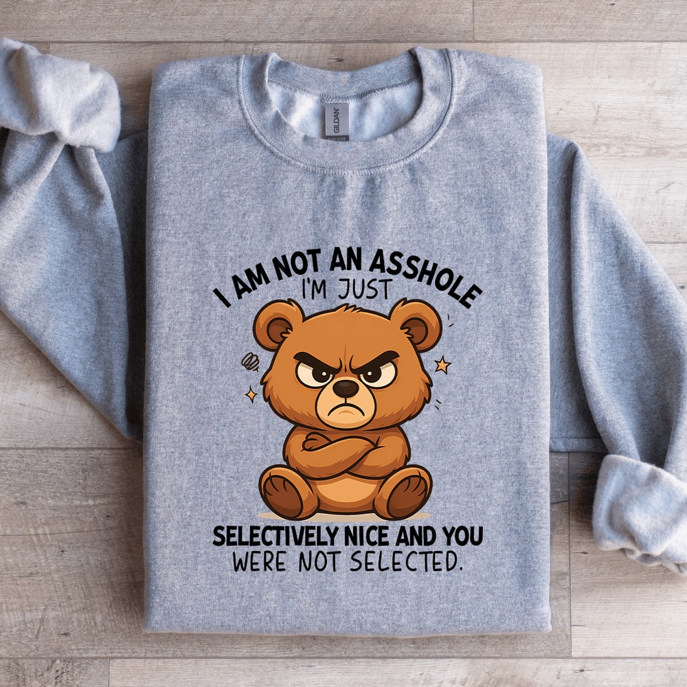 I Am Not Asshole Im Just Selectively Nice Sweatshirt 3