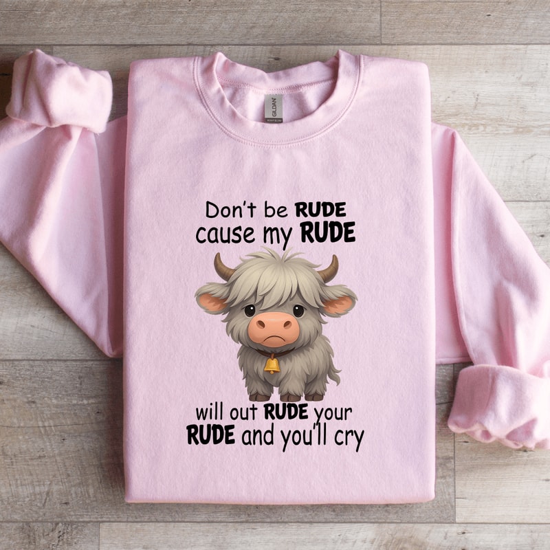 Dont Be Rude Cause My Rude Sweatshirt 4
