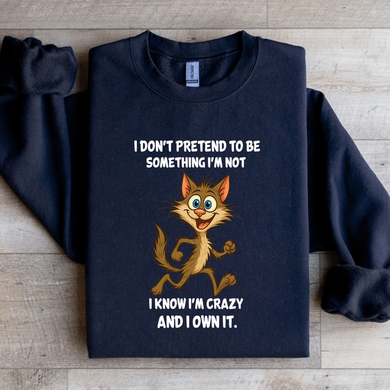 I Dont Pretend To Be Something Im Not Sweatshirt 1